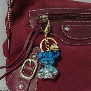 Elegant Burgundy Suede Women's Bag